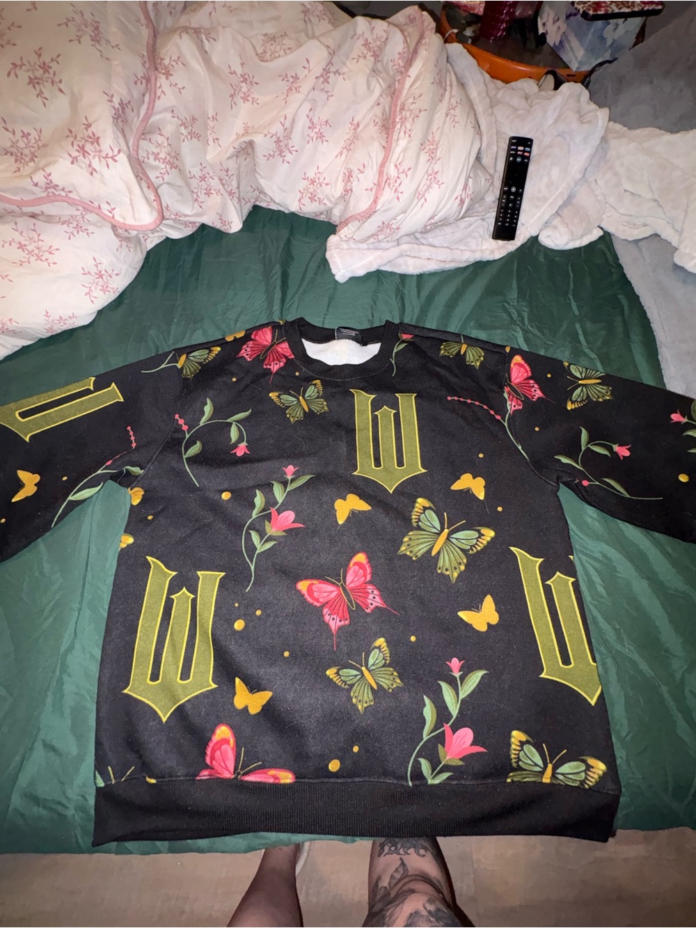 WICKED Print Sweatshirt - Pink & Green Accents